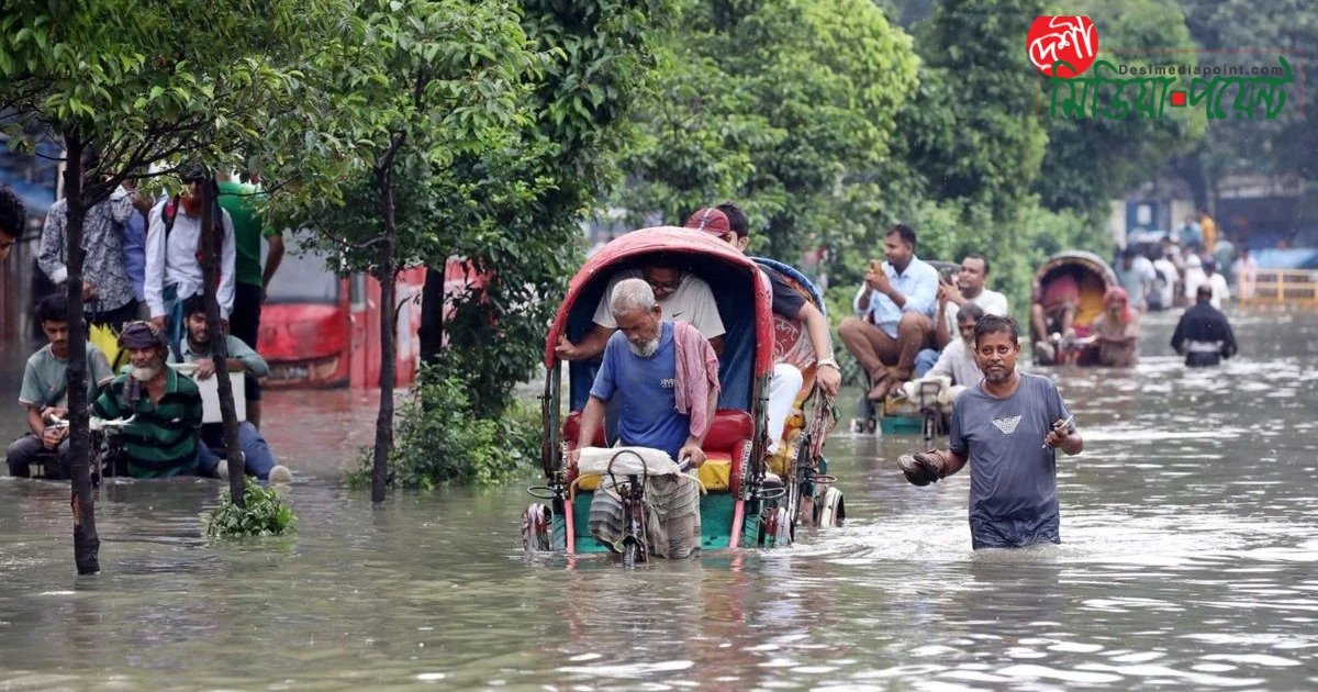 রাজধানীতে ২৪ ঘণ্টায় ৯৭ মিলিমিটার বৃষ্টিপাত: অতিভারী বর্ষণের নতুন রেকর্ড