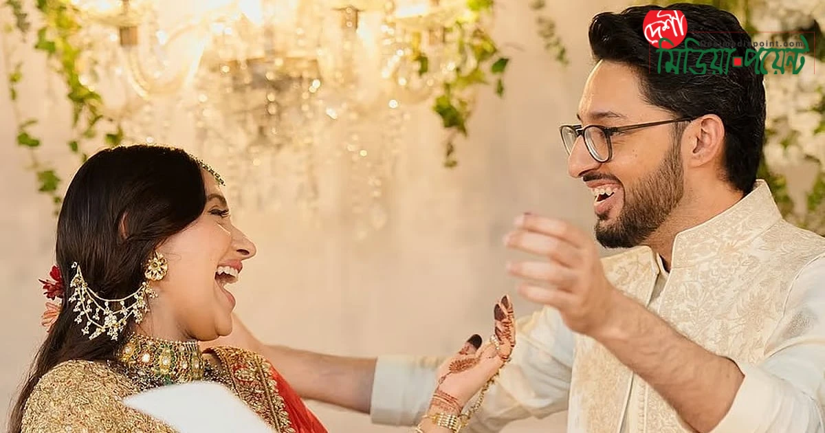 প্রণয়ের সূচনালগ্নেই বৈবাহিক বন্ধনে আবদ্ধ হলেন আকাঙ্ক্ষা রঞ্জন ও শরণ শর্মা