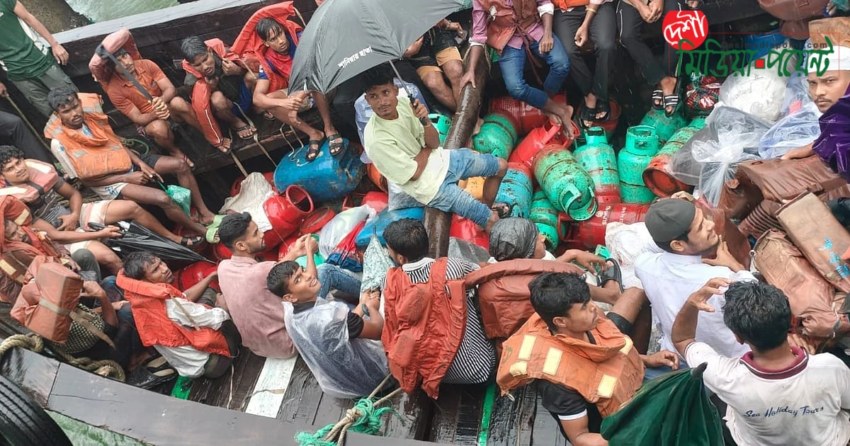 প্রতিকূল সমুদ্র পাড়ি দিয়ে ট্রলারযোগে সেন্ট মার্টিনে ১৫৯ আটকে পড়া বাসিন্দার নিরাপদ প্রত্যাবর্তন