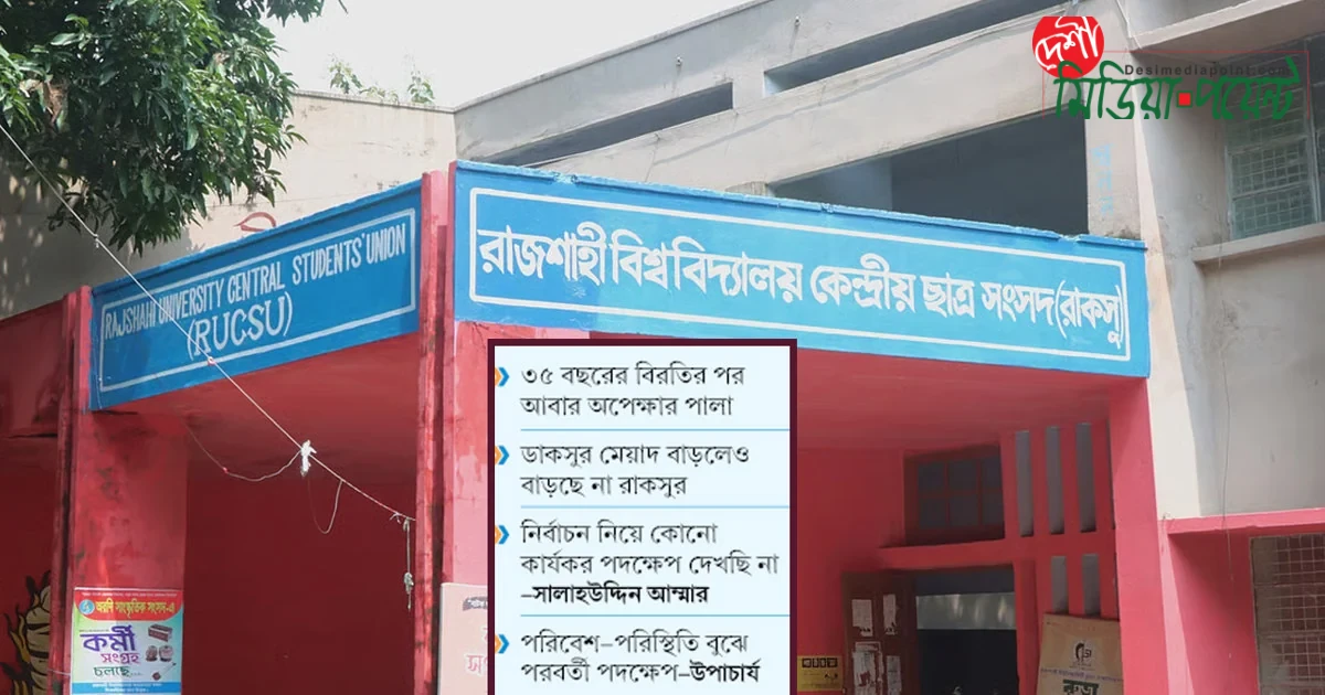 রাকসুর মেয়াদ উত্তীর্ণ: নতুন নির্বাচন ঘিরে অনিশ্চয়তা ও জল্পনা