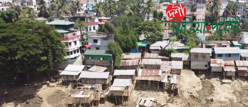 বান্দরবানে পানি নামার সঙ্গে সঙ্গে বেরিয়ে আসছে ক্ষতির চিত্র